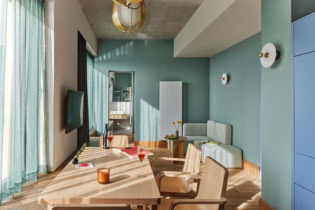 <p>Esstisch: Penthouse Suite mit zwei Schlafzimmern</p>